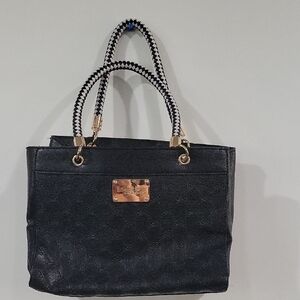 bebe Black Designer Tote Bag